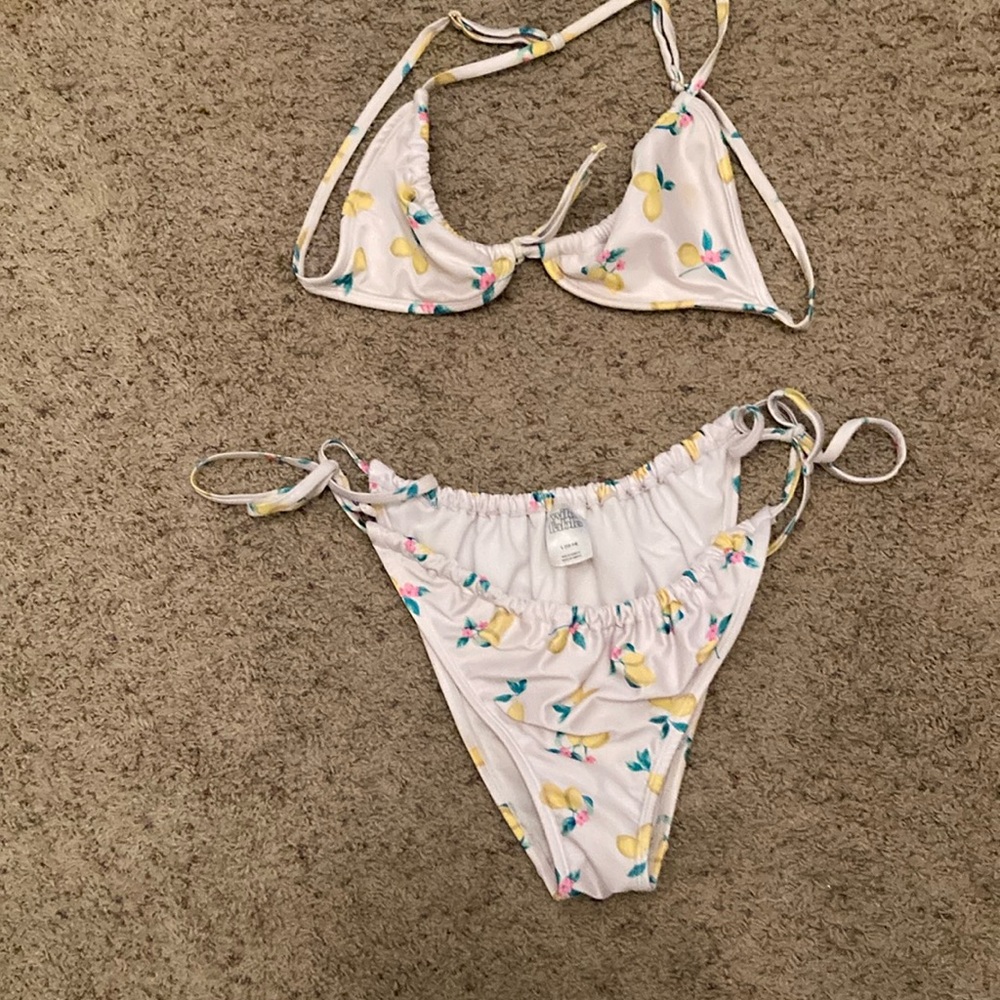 Wild Fable Floral Bikini with Yellow and Pink Accents